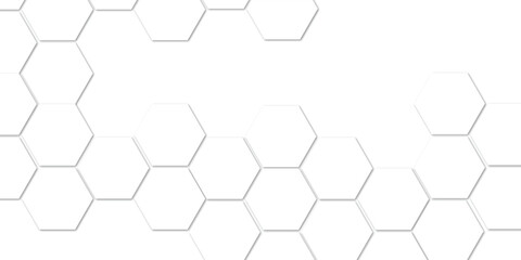 Abstract technology white geometric hexagon on transparent concept design honeycomb shape vector. 