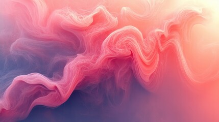 Abstract swirls of vibrant pink and peach hues
