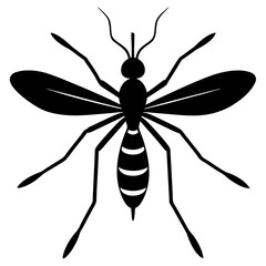 Mosquito icon silhouette vector illustration