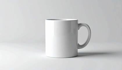 Obraz premium white cup on white background