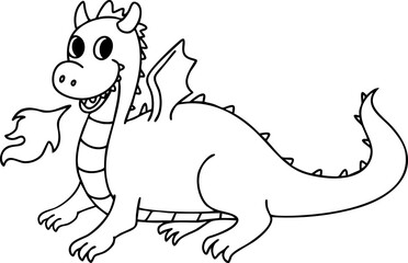 Hand drawn dragon