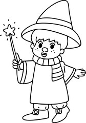 Hand drawn wizard