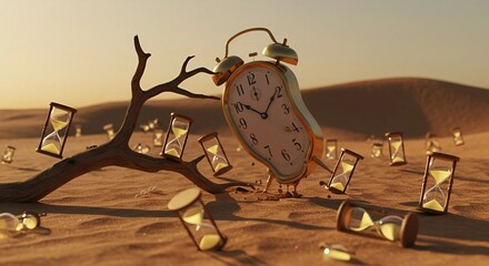 Floating Hourglasses and Glowing Sands