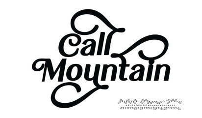 Elegant Font Uppercase Lowercase And Number. Classic Lettering Minimal Fashion Designs. Typography modern serif fonts regular decorative vintage concept. vector illustration