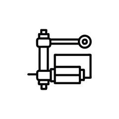 vector illustration of an electric power station