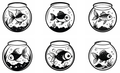 Fototapeta premium set of glass jars