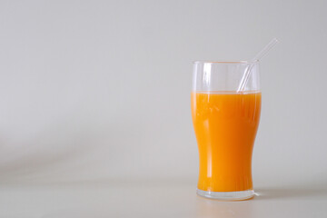 Refreshing Orange Juice served in a Clear Glass, perfect for any occasion or meal time