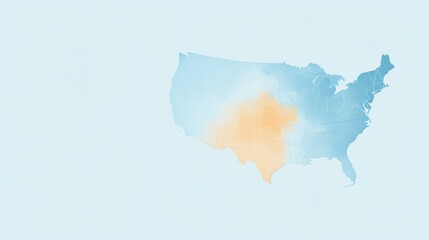Obraz premium Weather patterns visualization in texas infographic data representation digital map layout