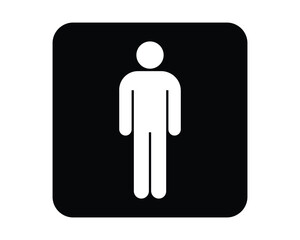Public Services Men's Toilets Restroom Symbol High Visibility Sanitary Facility Indicator