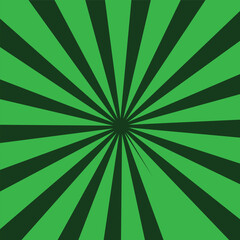 Obraz premium green sunburst starburst background