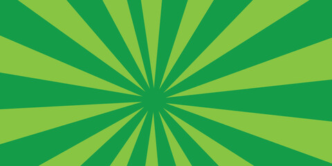 green sunburst starburst background