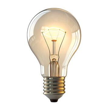 recommend clip art: Light bulb 3d isolated on white background