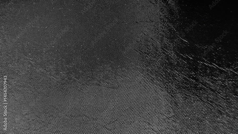 Aufkleber black textured nylon fabric background with reflective sheen for web design, print materials, brandi
