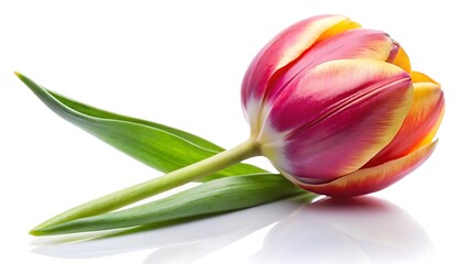 Tulip isolated on white background