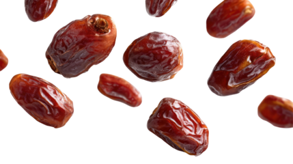  Dates Falling on transparent background 