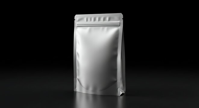 Blank Stand-Up Pouch Mockup:  AI-Generated Packaging Design - Powered by Adobe