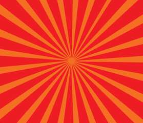 Abstract dark red sun rays sunburst backdrop background. seamless retro vintage burst sunrise . Cartoon pop art template summer banner background.