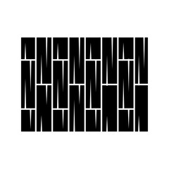 Vector line icon of parquet flooring, symbolizing wood floor tiles arranged in a geometric or herringbone pattern. Represents interior design, home renovation, construction, flooring materials, and ar