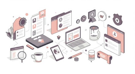 Abstract pattern design background