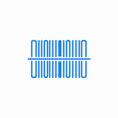 barcode code icon sign vector
