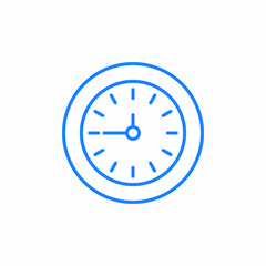 clock face icon sign vector
