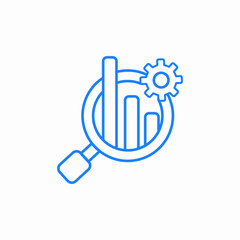 data driven insights icon sign vector