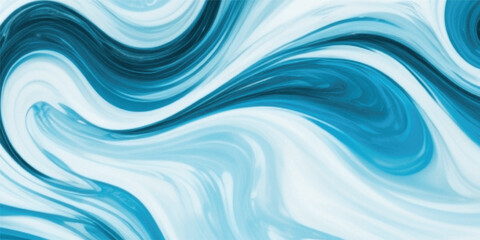 Tranquil Water Wave Background Featuring a Beautiful Watercolor Texture in Soft Shades of Blue and Green, Ideal for Elegant Backgrounds and Creative Projects Focused on Calm Water Themes.

