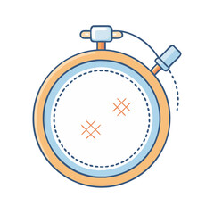 Embroidery hoop cross stitch sewing craft needlework frame textile art hobby stitch design tool