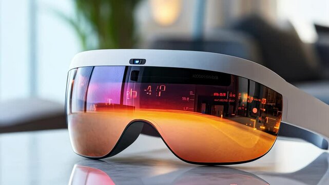 Futuristic AR Glasses Product Display
