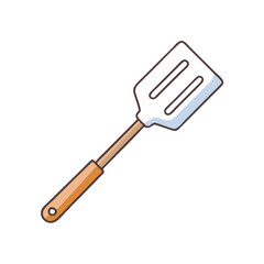 Illustration of kitchen spatula cooking utensil tool culinary equipment kitchenware flatware turner