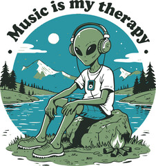 Futuristic Alien Vector Design for Sci-Fi and Creative Projects

