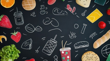 Top Brands written on a chalkboard illustration , no logos, no brands