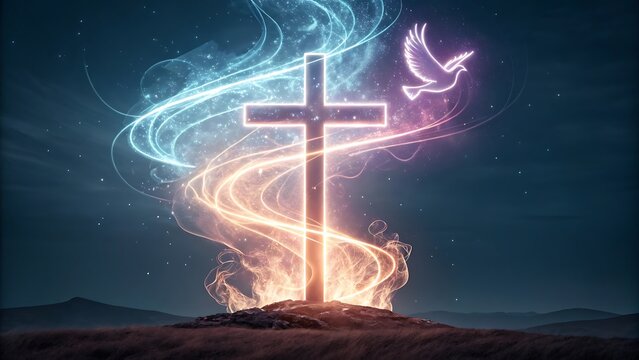 A cross for whit Sunday