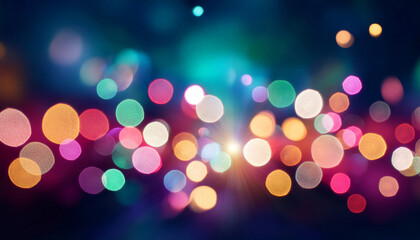 colorful light points in motion blurry animated party spots background moving lights out of focus