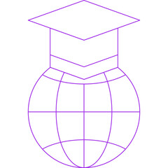 Education icon single vector illustration