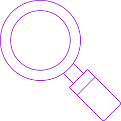 Search icon single vector illustration
