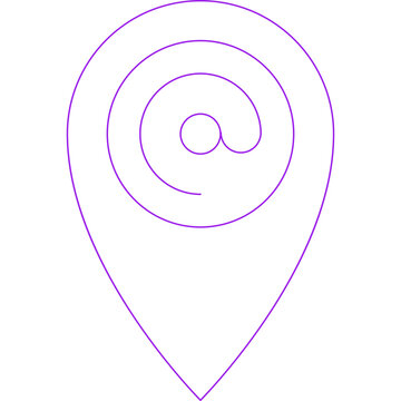 Address icon single vector illustration