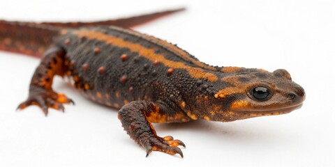 Obraz premium tylototriton verrucosus isolated on white background