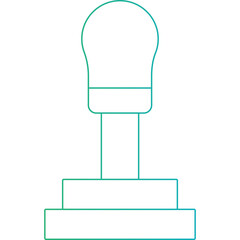 Obraz premium Joystick icon single vector illustration