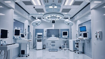Modern Medical Facility Interior, High-Tech Design