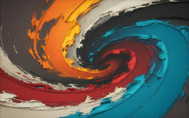 Dynamic Abstracts: A Dance of Bold Hues