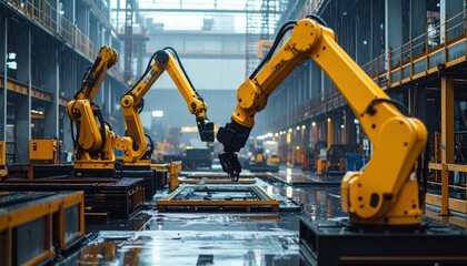 Industrial Robotics in Action Inside a Modern Manufacturing Facility