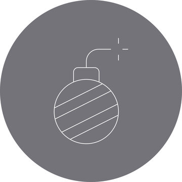 Bomb single icon vector illustration