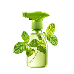 Pet Safe Dental Spray with Mint Flavor Isolated on Transparent Background