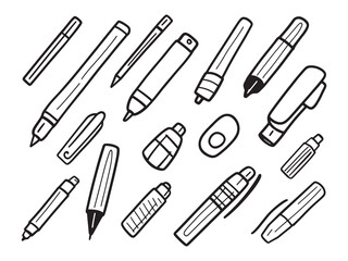 Minimalist Sharpie Marker Line Art for Creative Designs