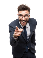 businessman pointing at you