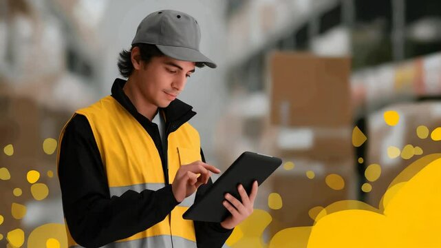 "Efficient logistics coordinator monitors shipments to ensure seamless supply chain operations."