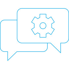 Chat icon single vector illustration