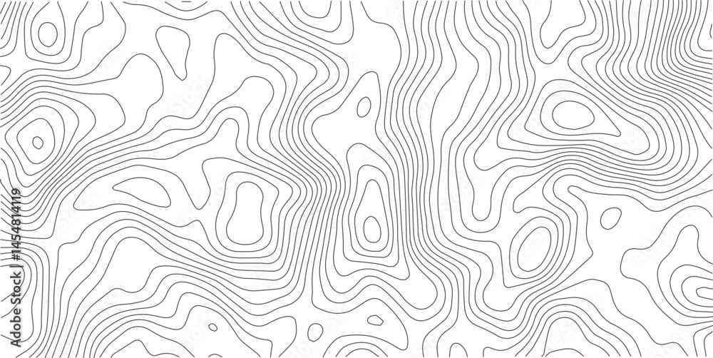 Fototapete Abstract topographic contours map background .Topographic background and texture, monochrome image. Topography and geography map grid abstract backdrop. Business concept. Topography map concept.	