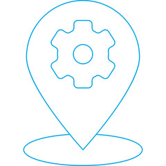 Location icon single vector illustration